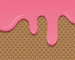 Melting Ice Cream background. Vector illustration eps 10