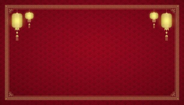 Chinese New Year element background. copy space for text design. vector illustration