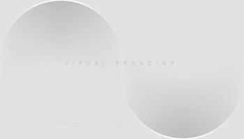 Abstract Grey and White Gradient Color with Geometry Shapes Background for Cover, Poster, Brochure, Visual Branding, Website, etc. Vector Illustration