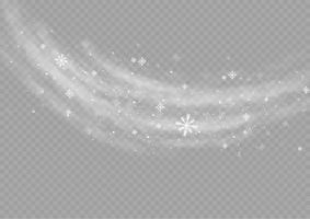 nieve y viento. elemento decorativo degradado blanco.ilustración vectorial. invierno y nieve con niebla. viento y niebla. vector