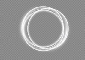 Light white Twirl. Curve light effect of white line. Abstract luxury white light vector flare semicircle and spark light effect. Luminous white circle portal. PNG Podium, platform, table.