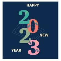 New happy  2023 year banner vector