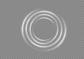 Light white Twirl. Curve light effect of white line. Abstract luxury white light vector flare semicircle and spark light effect. Luminous white circle portal. PNG Podium, platform, table.