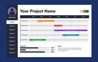 Tidy Up The Weekly Schedule on The Board vector