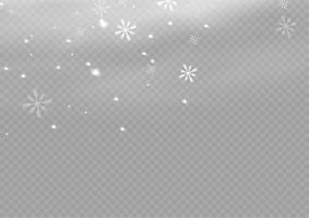 nieve y viento. elemento decorativo degradado blanco.ilustración vectorial. invierno y nieve con niebla. viento y niebla. vector