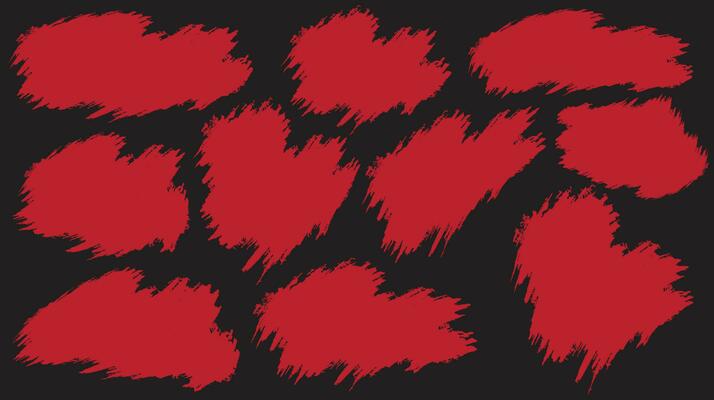Brush stroke texture design set