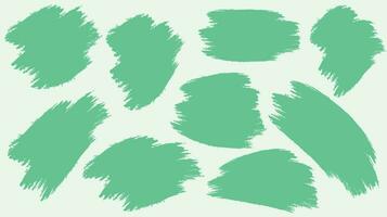 Abstract brush stroke collection vector