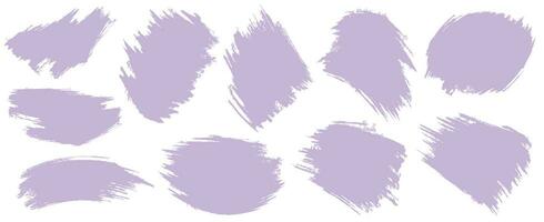 Vector purple color paint brush illustration background big bundle