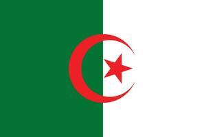 diseño de la bandera de argelia vector