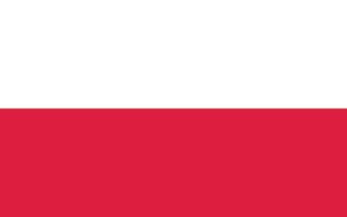 Poland flag design vector