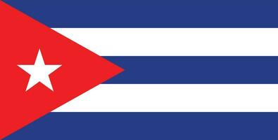 diseño de la bandera de cuba vector