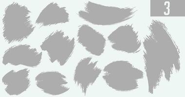 Vector brush stroke background collection