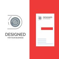 Abstract Circulation Cycle Disruptive Endless Grey Logo Design and Business Card Template vector