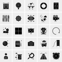 25 iconos de negocios universales vector ilustración de icono creativo para usar en proyectos relacionados con la web y dispositivos móviles