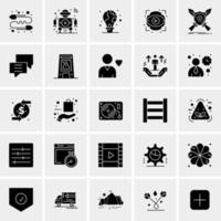 25 iconos de negocios universales vector ilustración de icono creativo para usar en proyectos relacionados con la web y dispositivos móviles