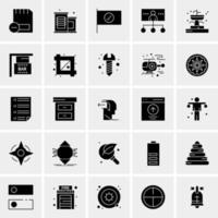 25 iconos de negocios universales vector ilustración de icono creativo para usar en proyectos relacionados con la web y dispositivos móviles