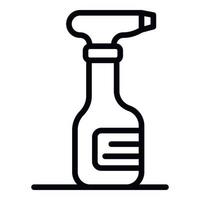 Cleaner spray icon, outline style vector