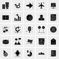 25 iconos de negocios universales vector ilustración de icono creativo para usar en proyectos relacionados con la web y dispositivos móviles