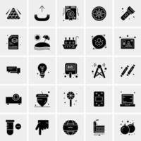 25 iconos de negocios universales vector ilustración de icono creativo para usar en proyectos relacionados con la web y dispositivos móviles