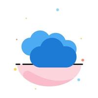 Cloud Raining Forecast Raining Rainy Weather Abstract Flat Color Icon Template vector