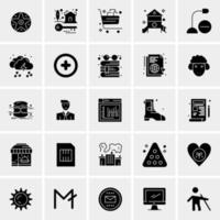 25 iconos de negocios universales vector ilustración de icono creativo para usar en proyectos relacionados con la web y dispositivos móviles