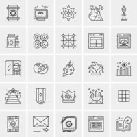 25 Universal Business Icons Vector Creative Icon Illustration to use in web and Mobile Related project