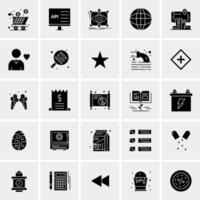 25 iconos de negocios universales vector ilustración de icono creativo para usar en proyectos relacionados con la web y dispositivos móviles