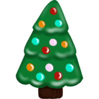 natale albero con bolle png