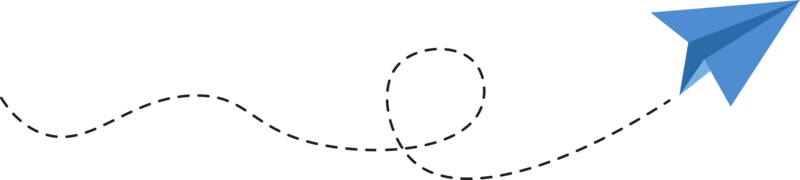 Dashed Line Paper Airplane Route png