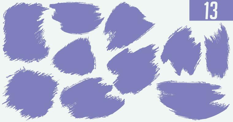 Brush stroke banner background set