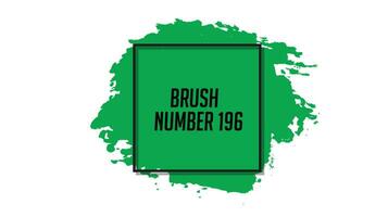 Green color paint brush vector