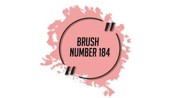 Pink color brush vector graphic