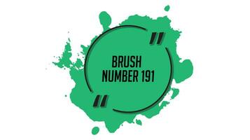 Green color brush Vector Grunge