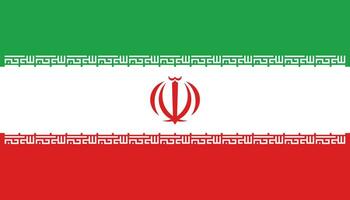 diseño de la bandera de irán vector