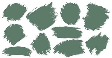 Green color brush texture vector and illustration big bundle