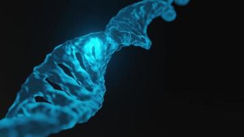 costruzione di blu dna per scienza o Salute, 3d interpretazione video