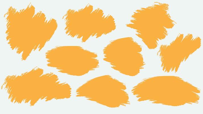 Brush stroke texture design set