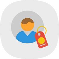 User Tag Vector Icon Design