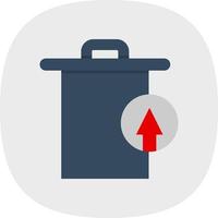 Trash Restore Alt Vector Icon Design