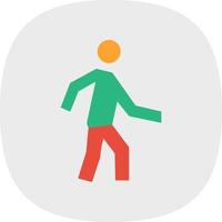 Walking Vector Icon Design