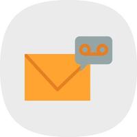 diseño de icono de vector de correo de voz