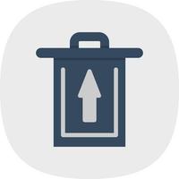 Trash Restore Vector Icon Design