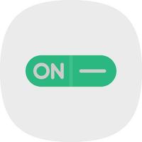 Toggle On Vector Icon Design