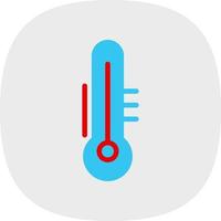 Thermometer Three Quarters vector