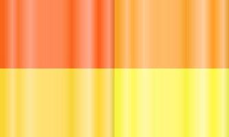 four sets of orange, yellow and white vertical gradient abstract background. simple and minimal design. suitable for backdrop, wallpaper, homepage and copy space vector