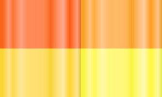 four sets of orange, yellow and white vertical gradient abstract background. simple and minimal design. suitable for backdrop, wallpaper, homepage and copy space vector