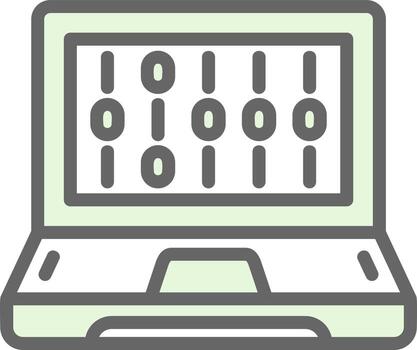 diseño de icono de vector de código binario