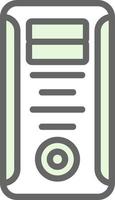 Computer Tower Vector Icon Design