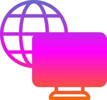 Remote Working Vector Icon Design