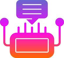 Chatbot Vector Icon Design